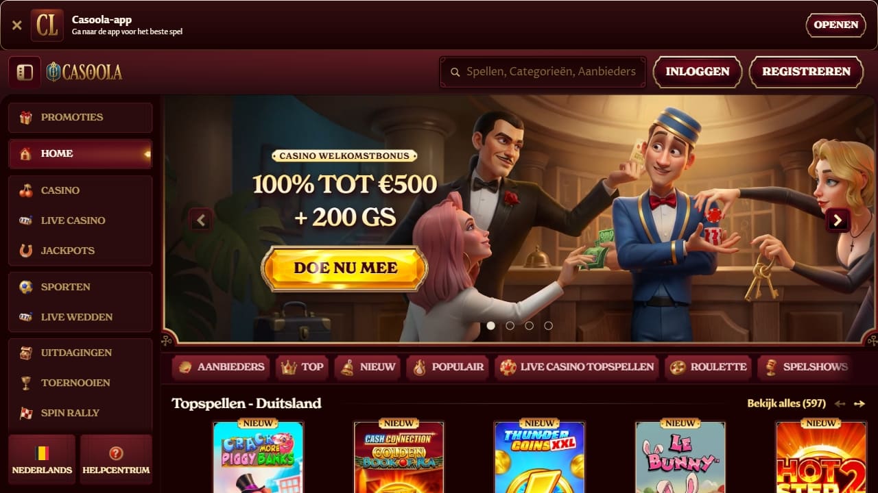 Casoola online casino Belgie